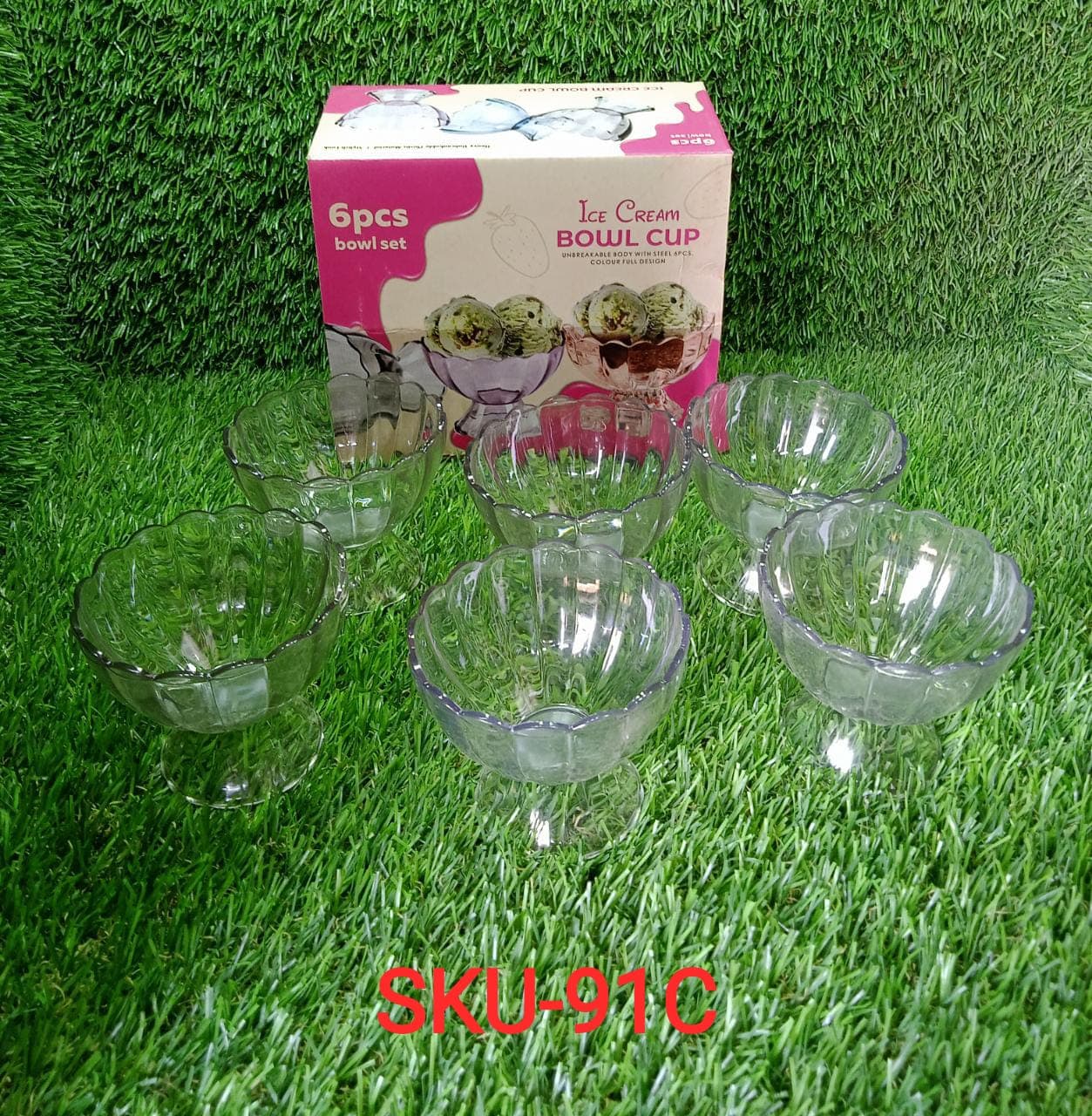 Serving Dessert Bowl Ice Cream Salad Fruit Bowl - 6pcs Serving Dessert Bowl Ice Cream Salad Fruit Bowl - 6pcs thumbnail 8