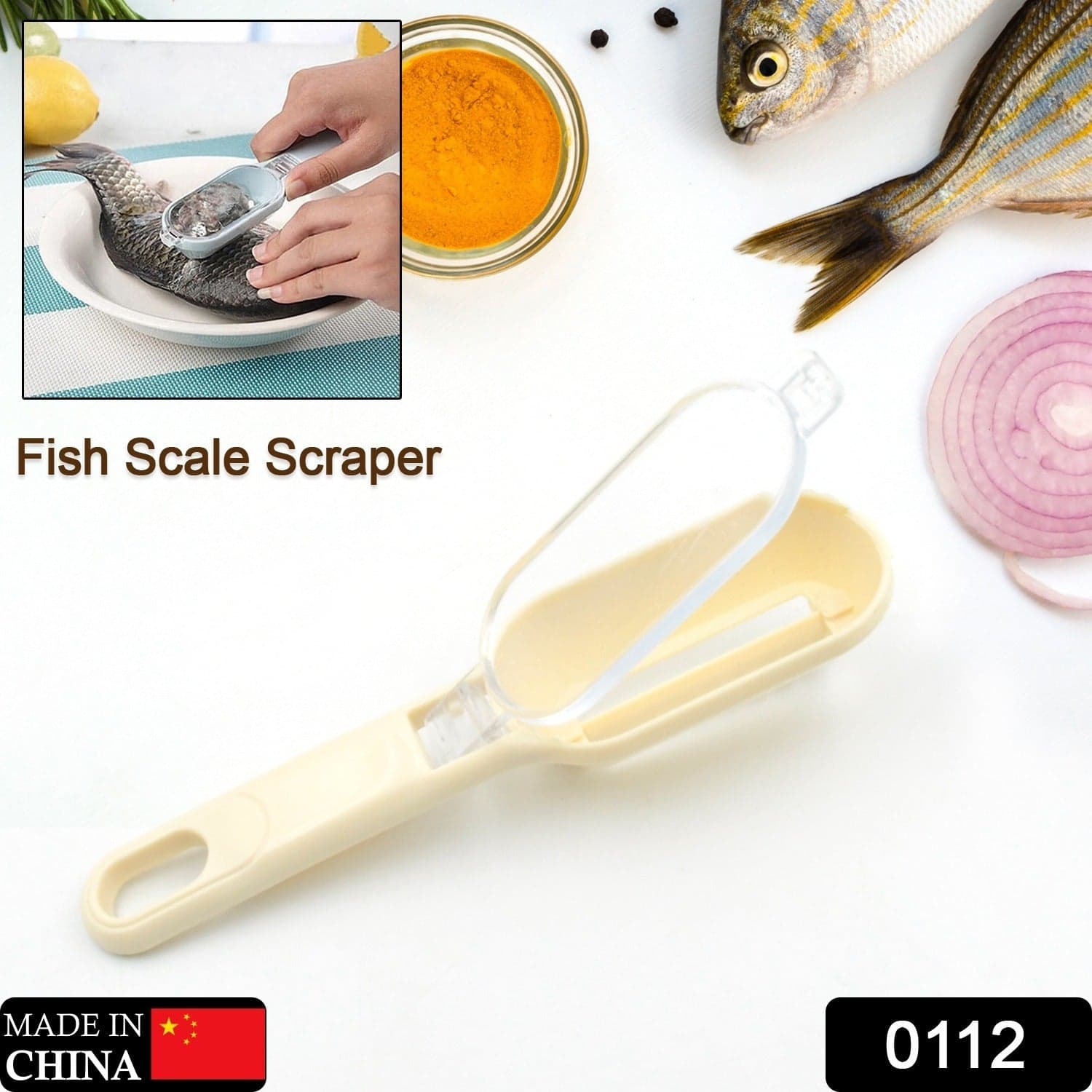 Effortless Fish Cleaning: Scraper, Grater & Brush in One (1 Pc) thumbnail 2