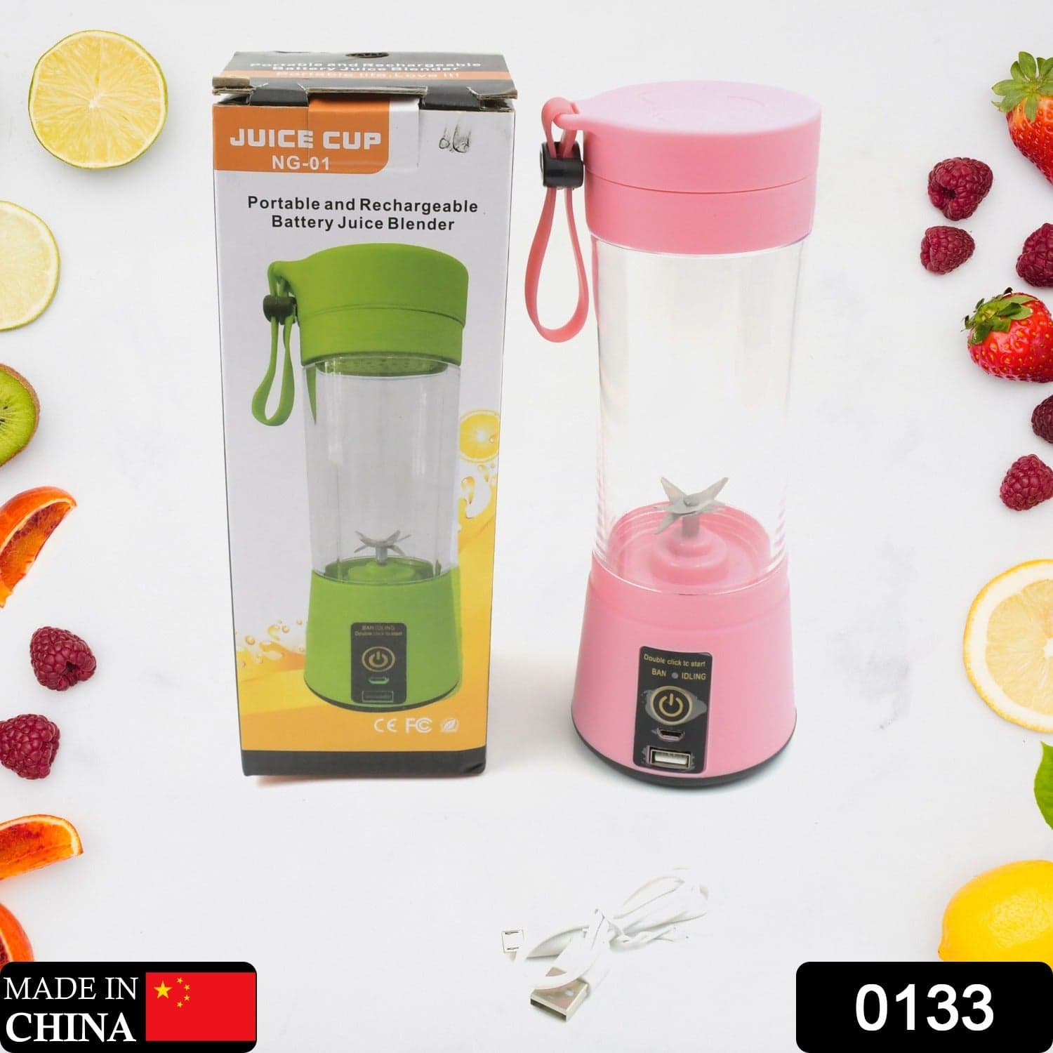 Multi-Purpose Portable Usb Electric Juicer 6-Blades ID-0133 thumbnail 2