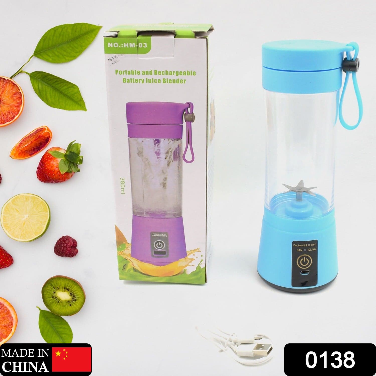 Multi-Purpose Portable Usb Electric Juicer 6-Blades ID-0138 thumbnail 2