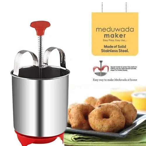Stainless Steel Medu Vada And Donut Maker For Perfectly Shaped And Crispy Vada Maker thumbnail 4
