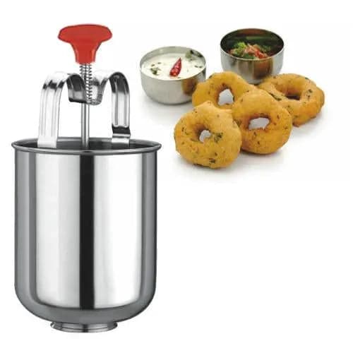 Stainless Steel Medu Vada And Donut Maker For Perfectly Shaped And Crispy Vada Maker thumbnail 5