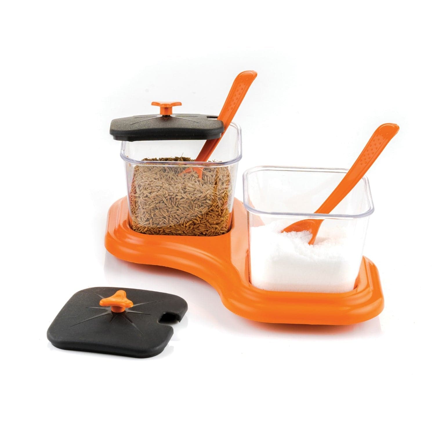 2-Piece Dining Stand with Pickle Jar, Spice Tray & Spoons thumbnail 5