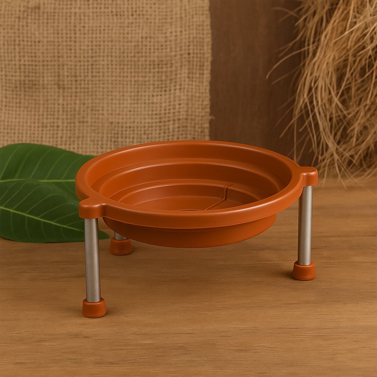 Multipurpose Matka Stand / Plant Pot Water Pot Stand Plastic for Home & Kitchen (1Pc) thumbnail 1