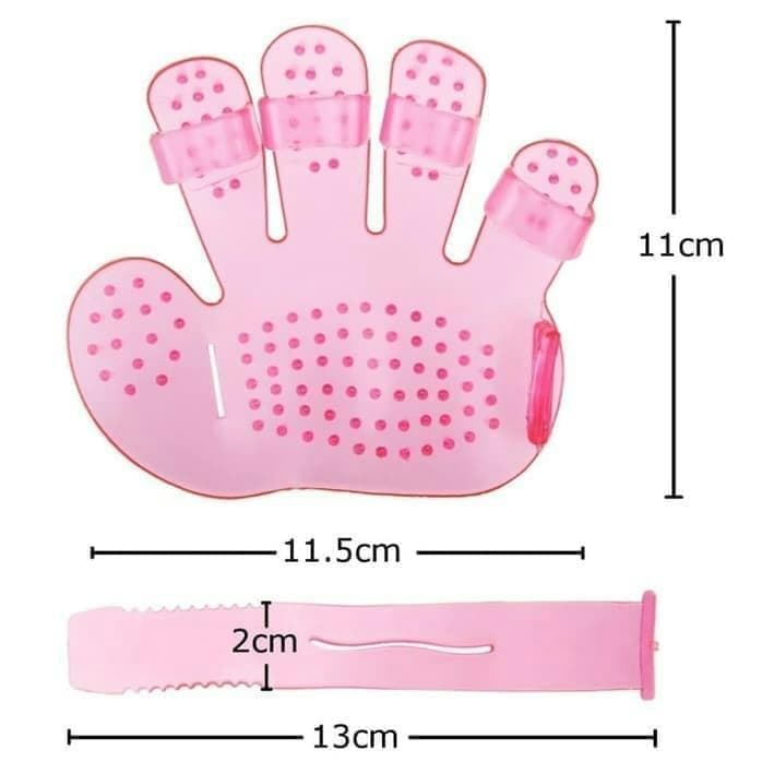 Rubber Pet Cleaning Massaging Grooming Glove Brush thumbnail 7