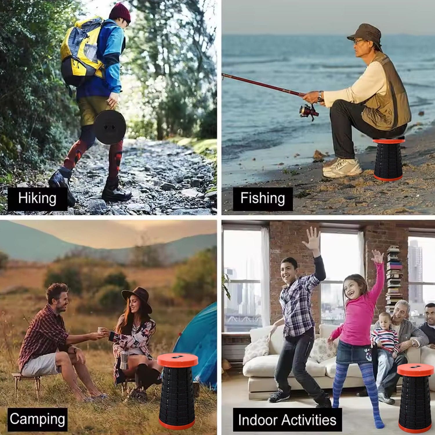 Retractable Folding Stools (1 Pc) thumbnail 6