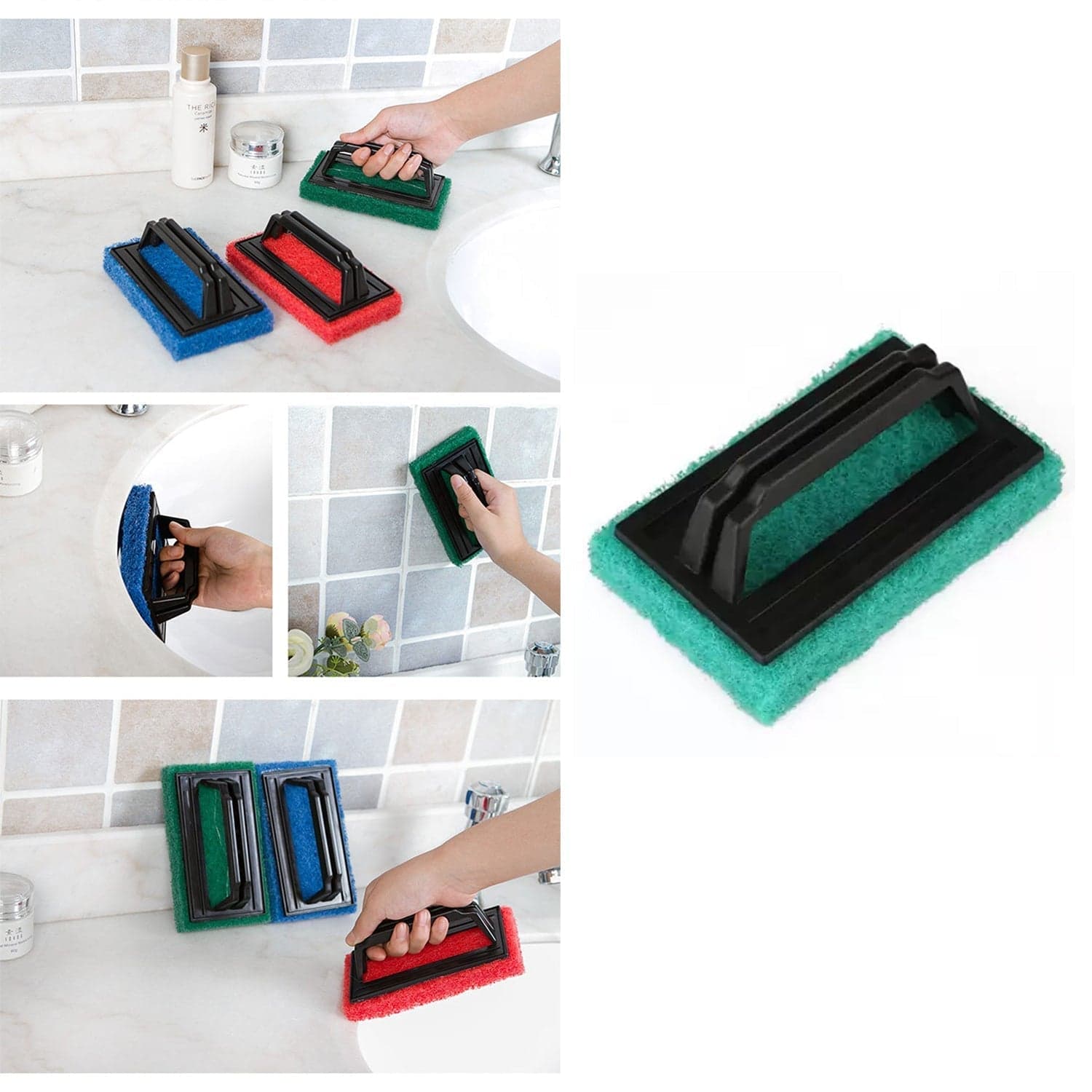 Handle Scrubber Brush widely used by all types of peoples for washing utensils and stuffs in all kinds of bathroom and kitchen places etc. thumbnail 4
