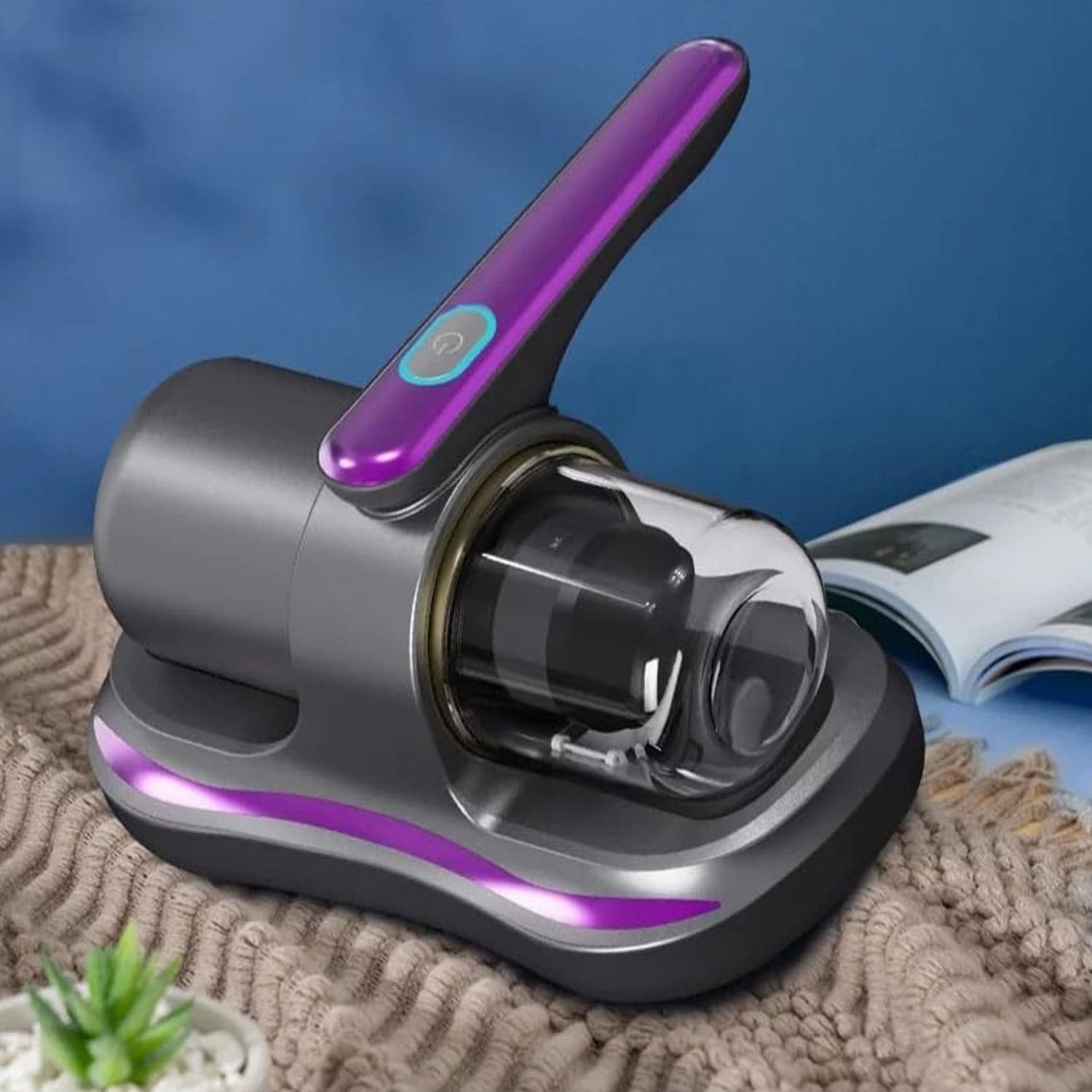 Powerful Suction Portable Handheld Vacuum Cleaner - Low Noise Vacuum Cleaner For Bed - Cordless Vacuum Cleaner For Car Seat Crevices Pillows thumbnail 8