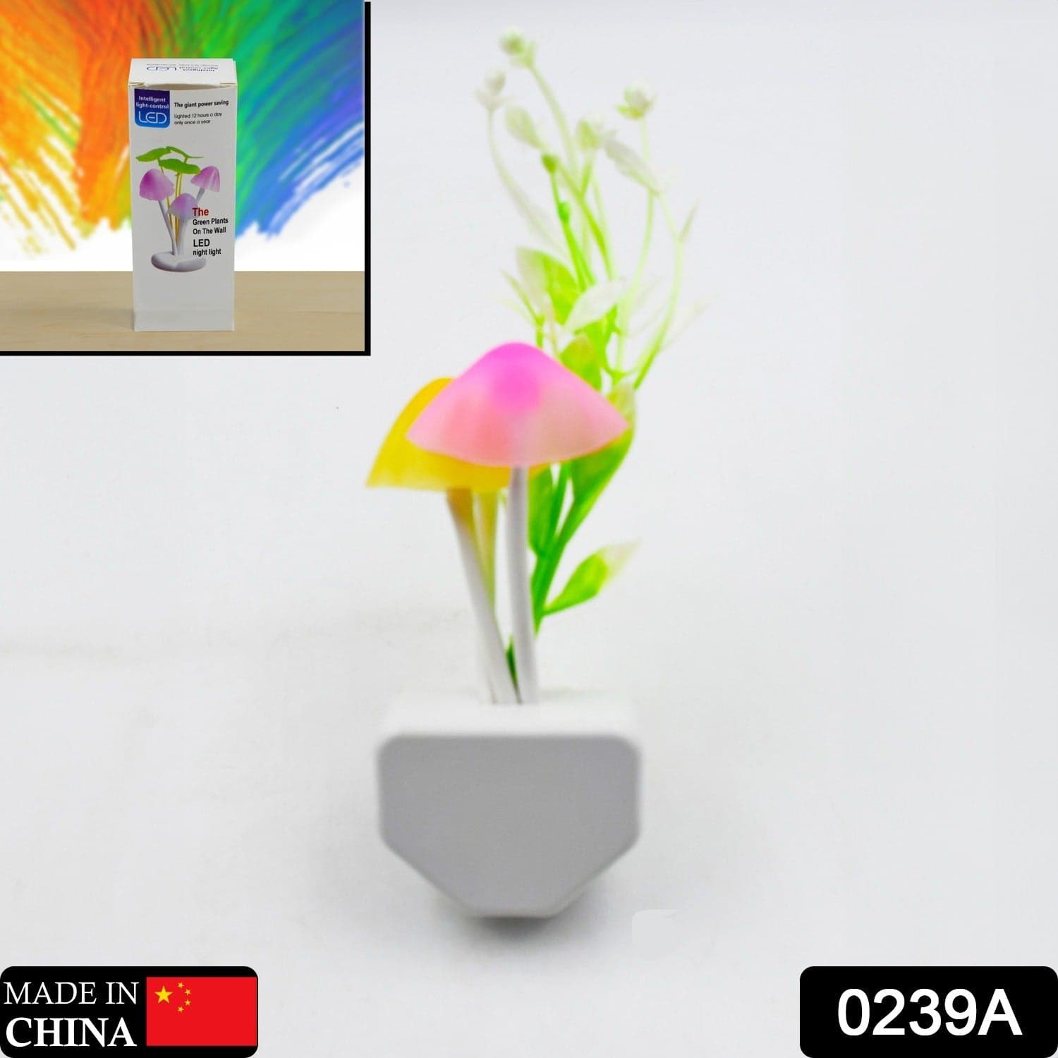 Fancy LED Mushroom Night Light of Color Changing Automatic On / Off Light Sensor Lamp for Kids thumbnail 2