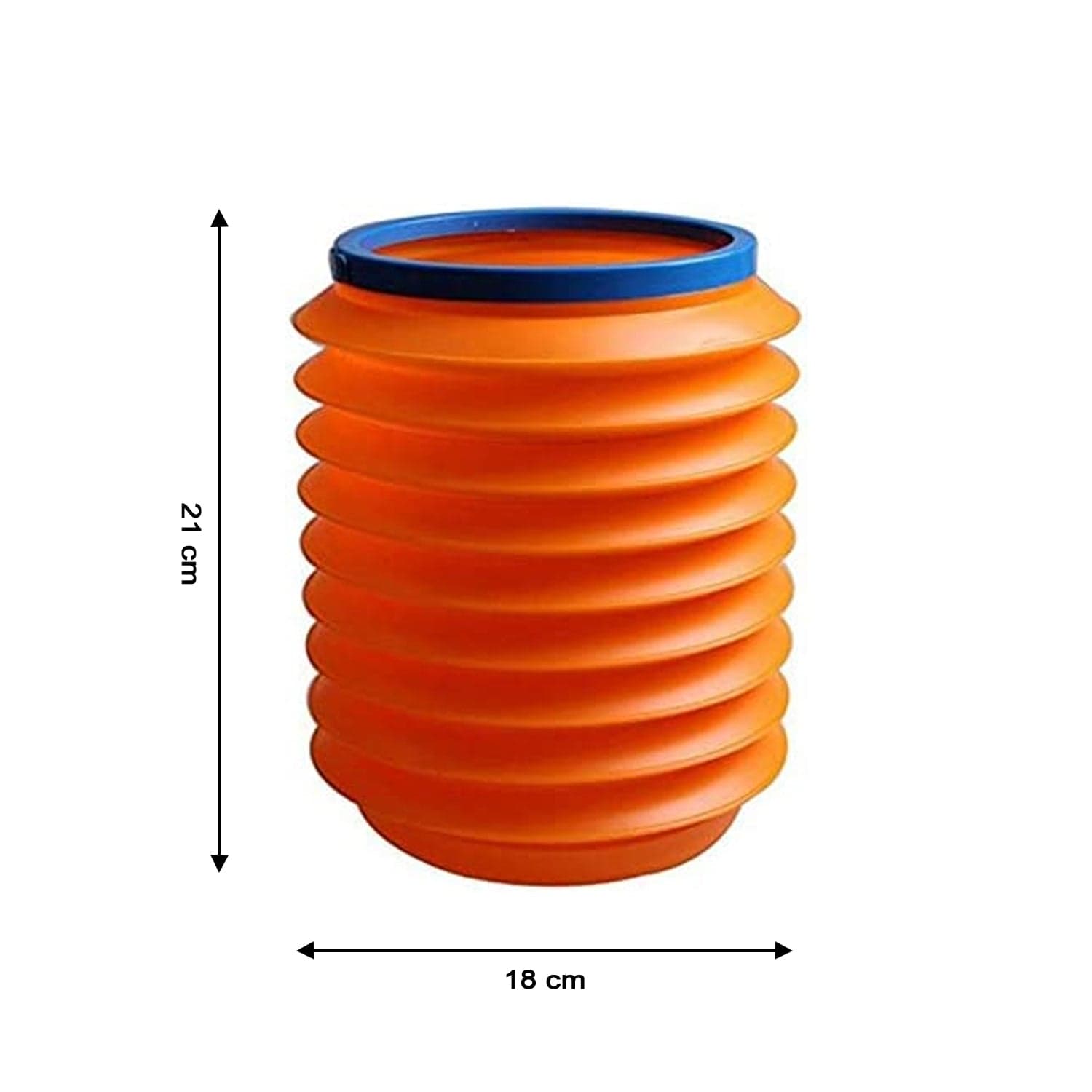 Foldable Storage Bucket , Water Container & Dustbin Multiuse Bucket For Home , Car & Kitchen Use Bucket ID-0245 thumbnail 5