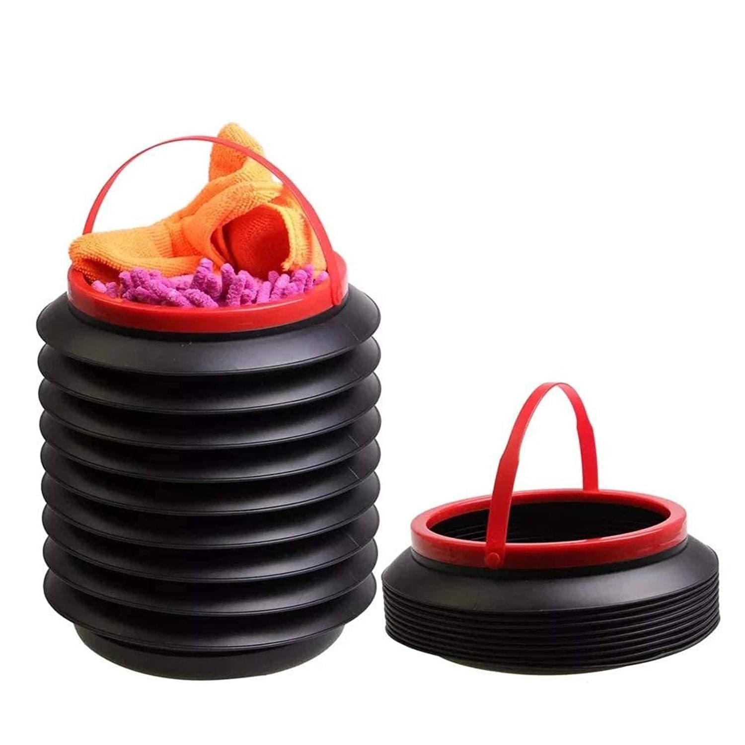 Foldable Storage Bucket , Water Container & Dustbin Multiuse Bucket For Home , Car & Kitchen Use Bucket ID-0249 thumbnail 3