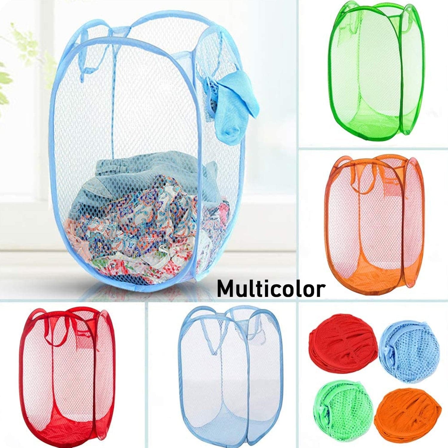 Foldable Laundry Basket ,Storage Box ,Multipurpose Basket thumbnail 4