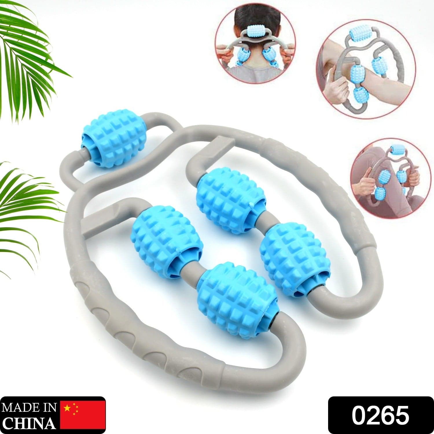 Muscle Massage Roller for Leg Soreness & Relaxation (5 Wheels, 1 Pc) thumbnail 2