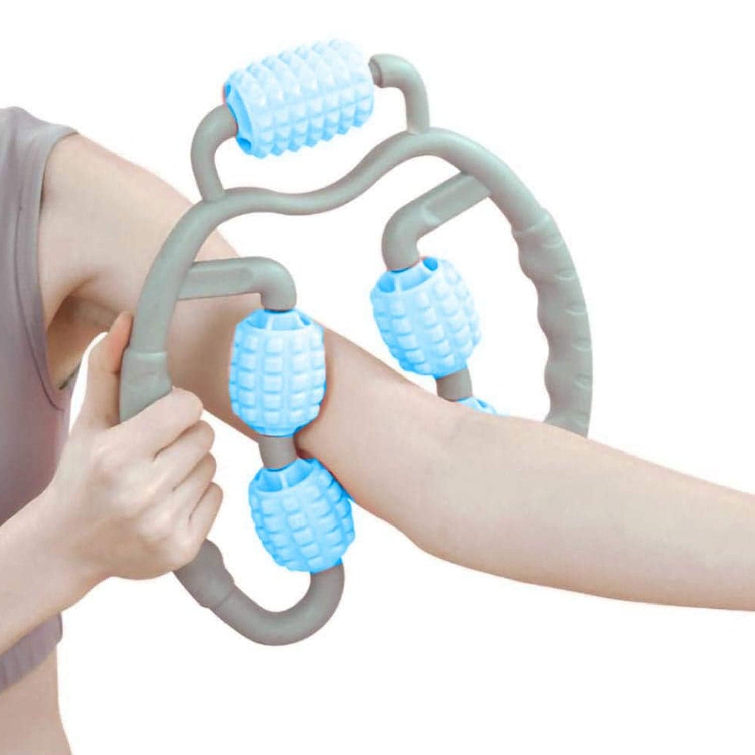 Muscle Massage Roller for Leg Soreness & Relaxation (5 Wheels, 1 Pc) thumbnail 5