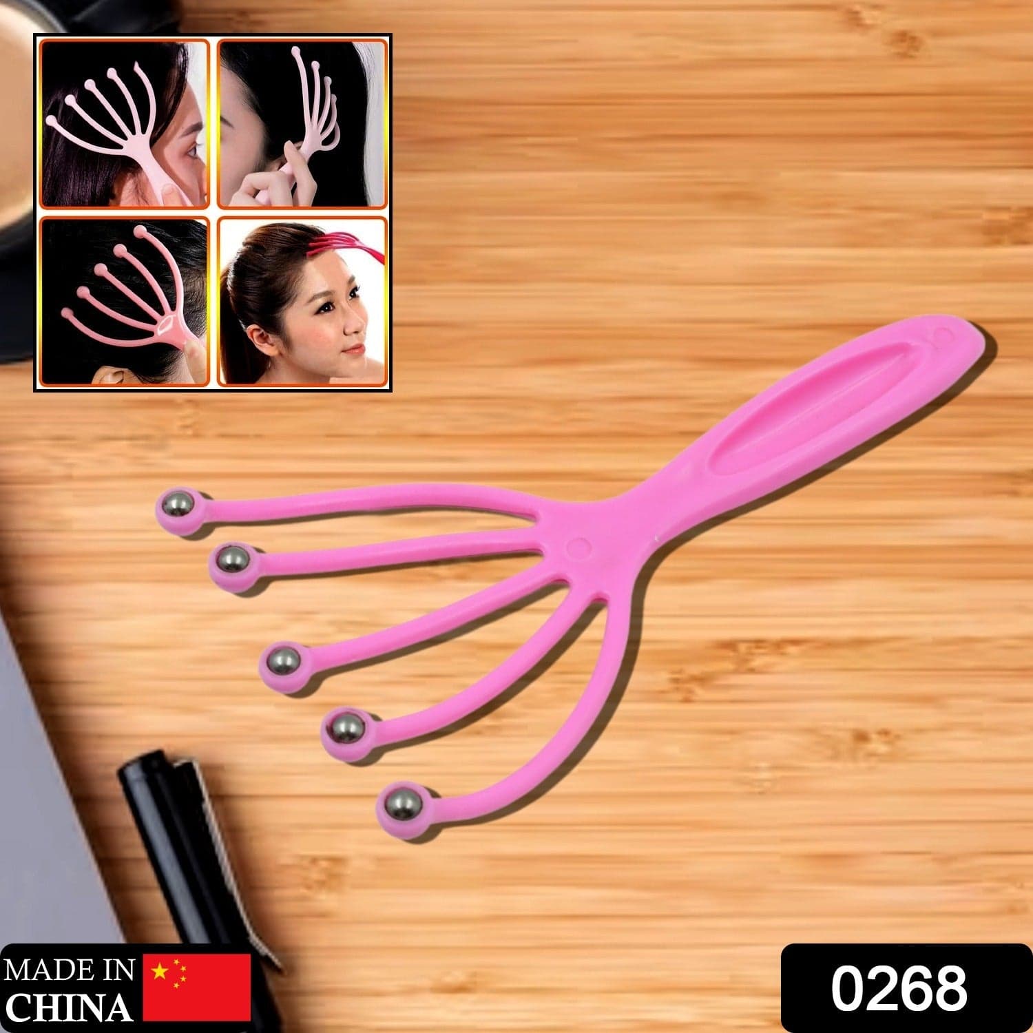 Handheld Scalp Massager for Relaxation, Hair accessories thumbnail 2