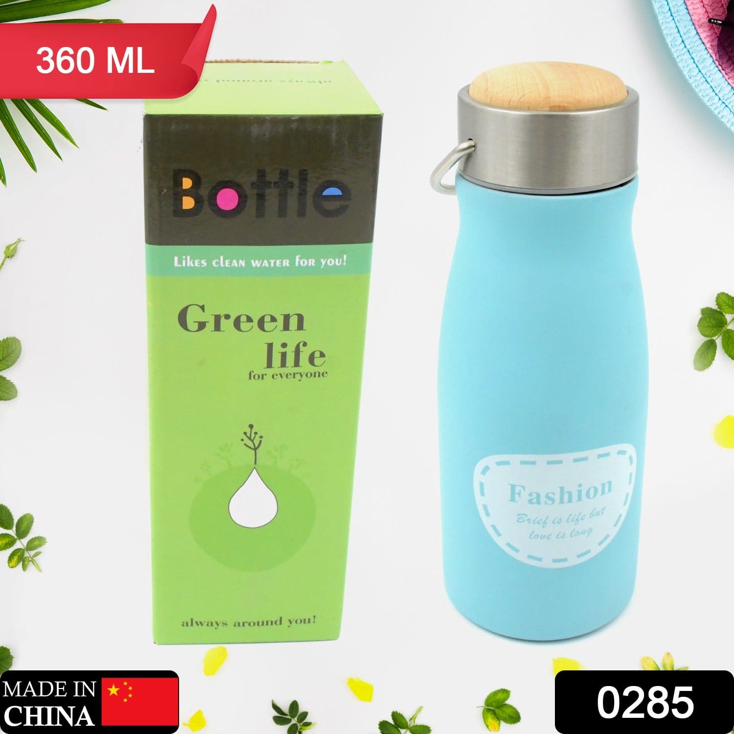 Stainless Steel Water Bottle for Gym & Office (360ml, Leak-Proof) thumbnail 2