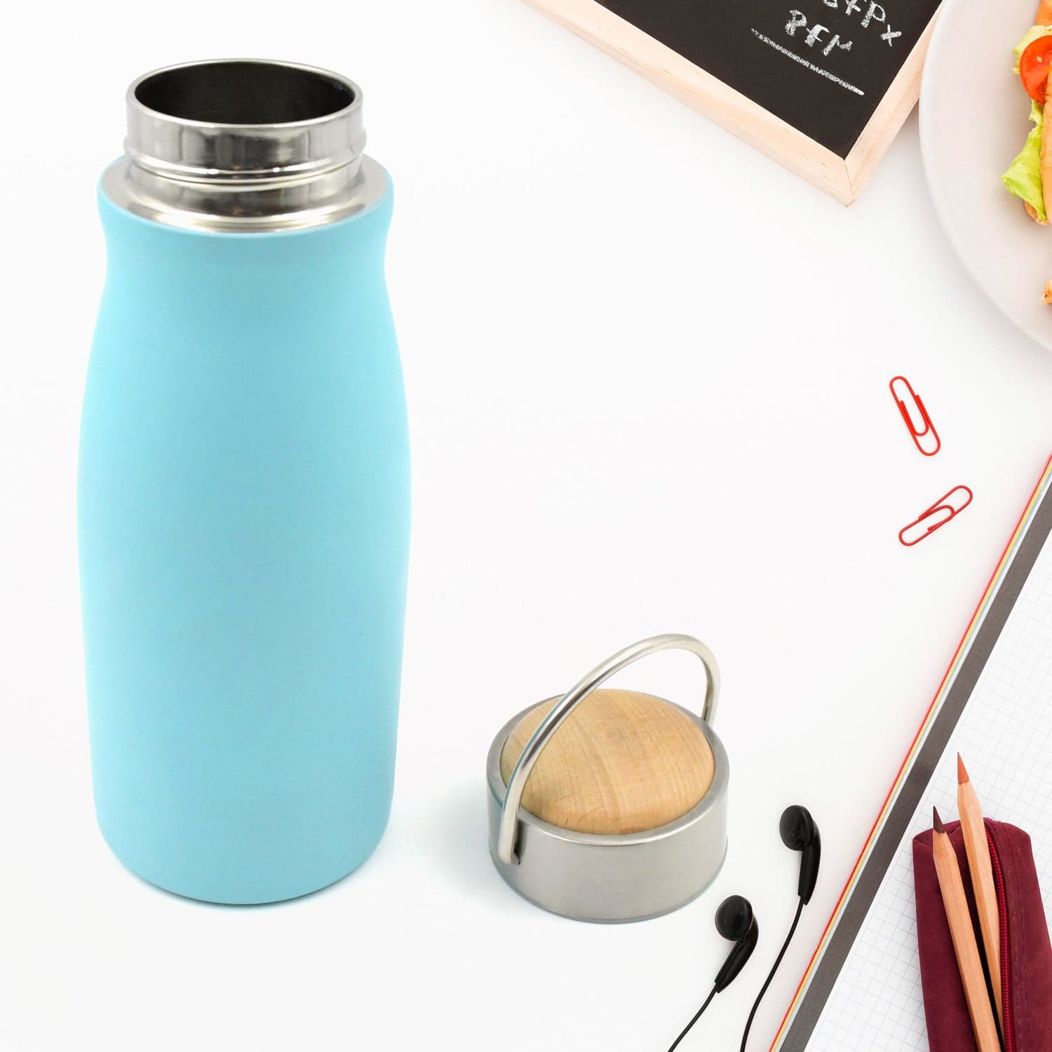 Stainless Steel Water Bottle for Gym & Office (360ml, Leak-Proof) thumbnail 6