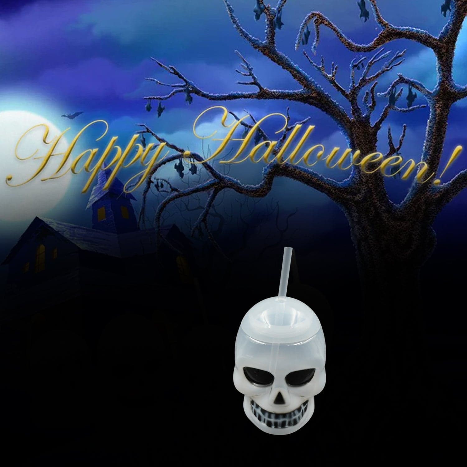 Ghost Face Bottle Water Bottle thumbnail 3