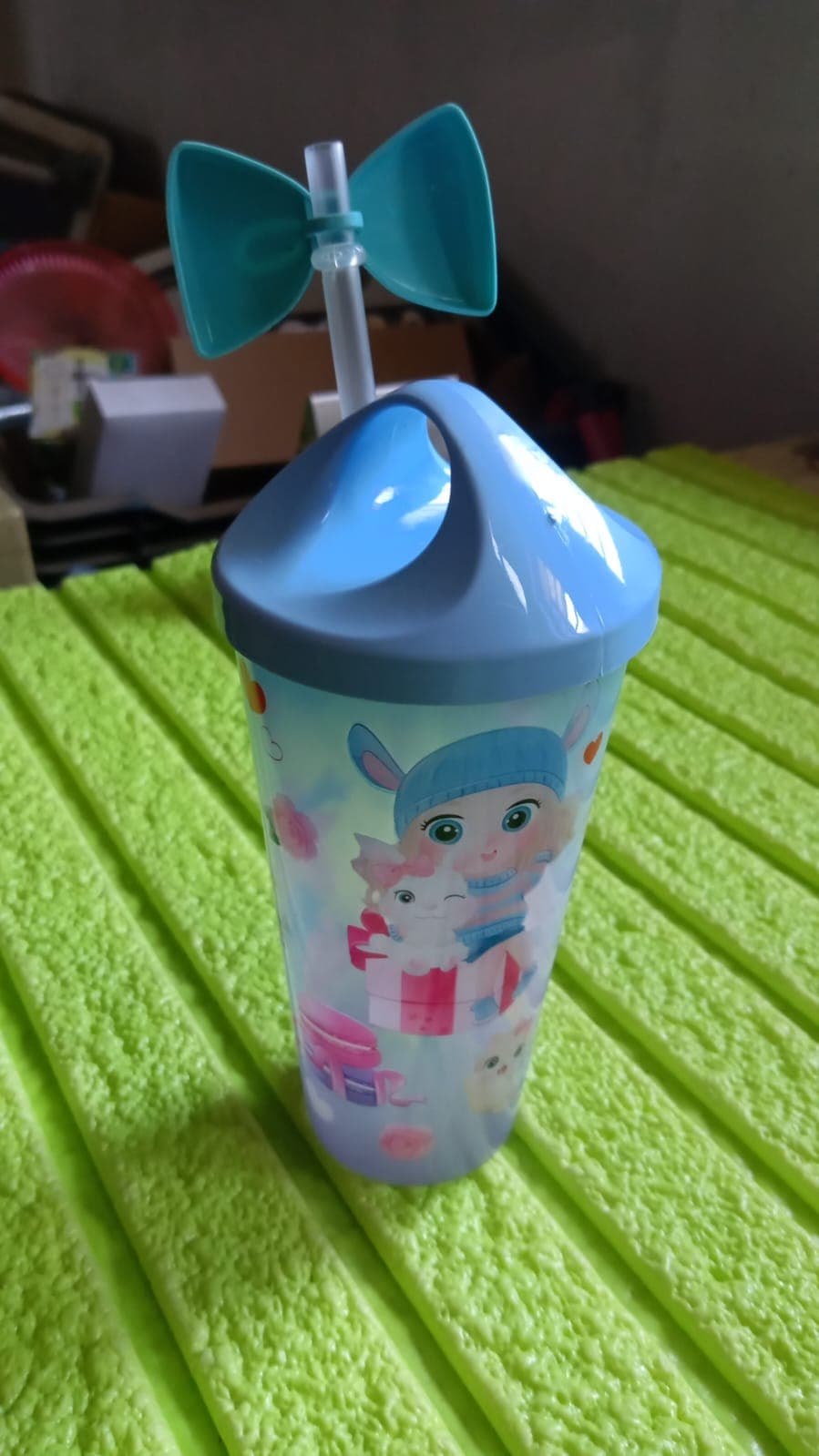 Unicorn Water Bottle with Straw & Lid for Kids (With Light) thumbnail 6
