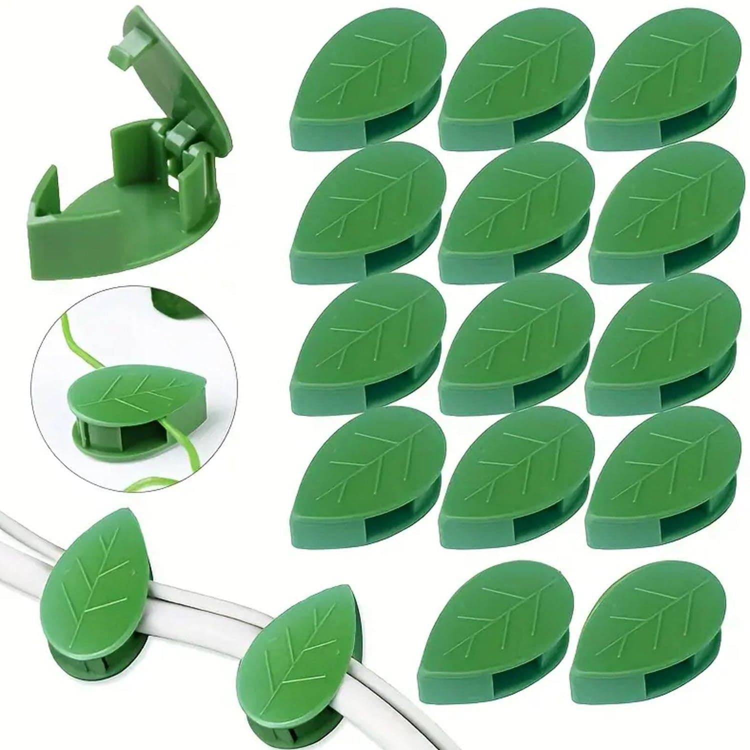 Plant Climbing Wall Fixture Clip Self-Adhesive Hook Vines (30 Pcs Set) thumbnail 3