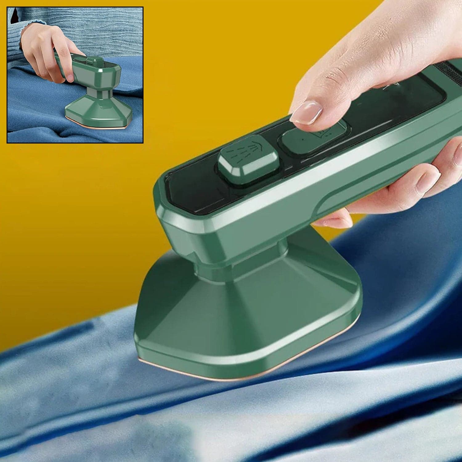 Mini Steamer & Iron: 2-in-1 Portable Travel Friendly thumbnail 1