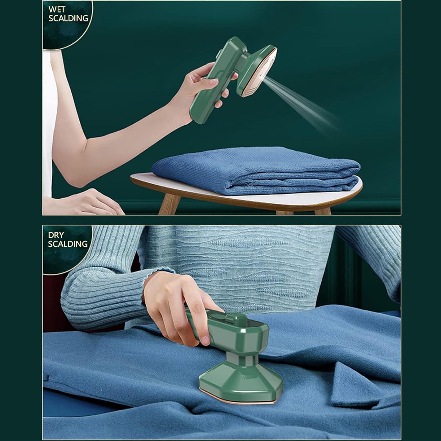 Mini Steamer & Iron: 2-in-1 Portable Travel Friendly thumbnail 6