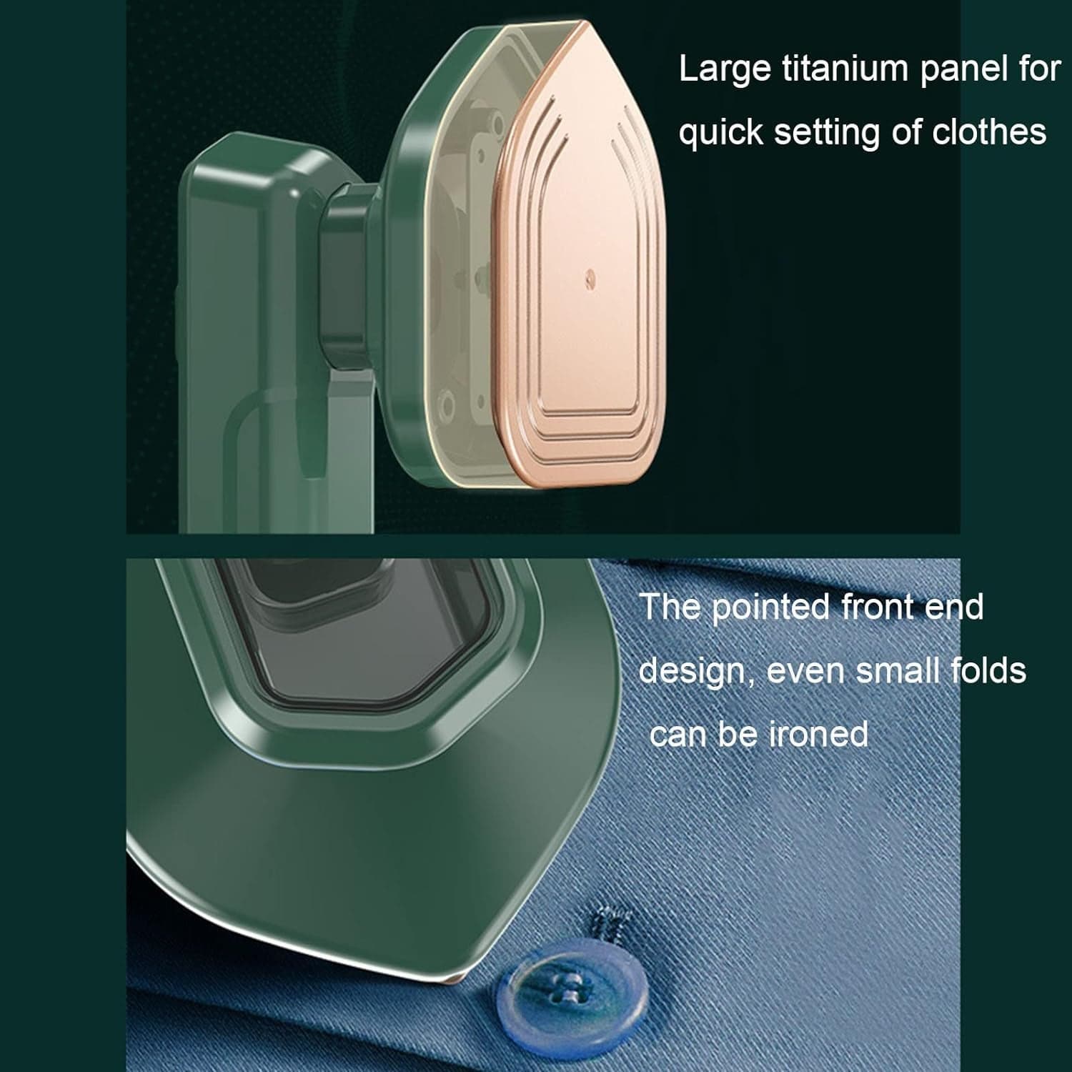 Mini Steamer & Iron: 2-in-1 Portable Travel Friendly thumbnail 7