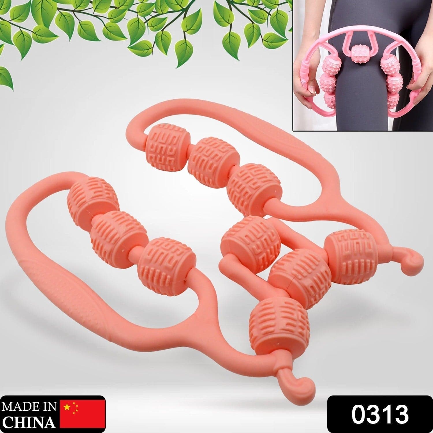 Muscle Massage Roller 10 Wheels thumbnail 2