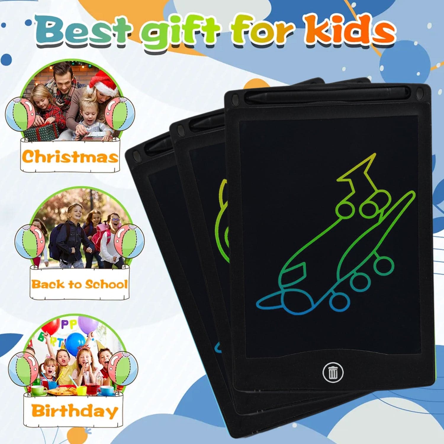 PORTABLE LCD WRITING TABLET PAPERLESS MEMO DIGITAL TABLET PAD (8.5 inch) thumbnail 5