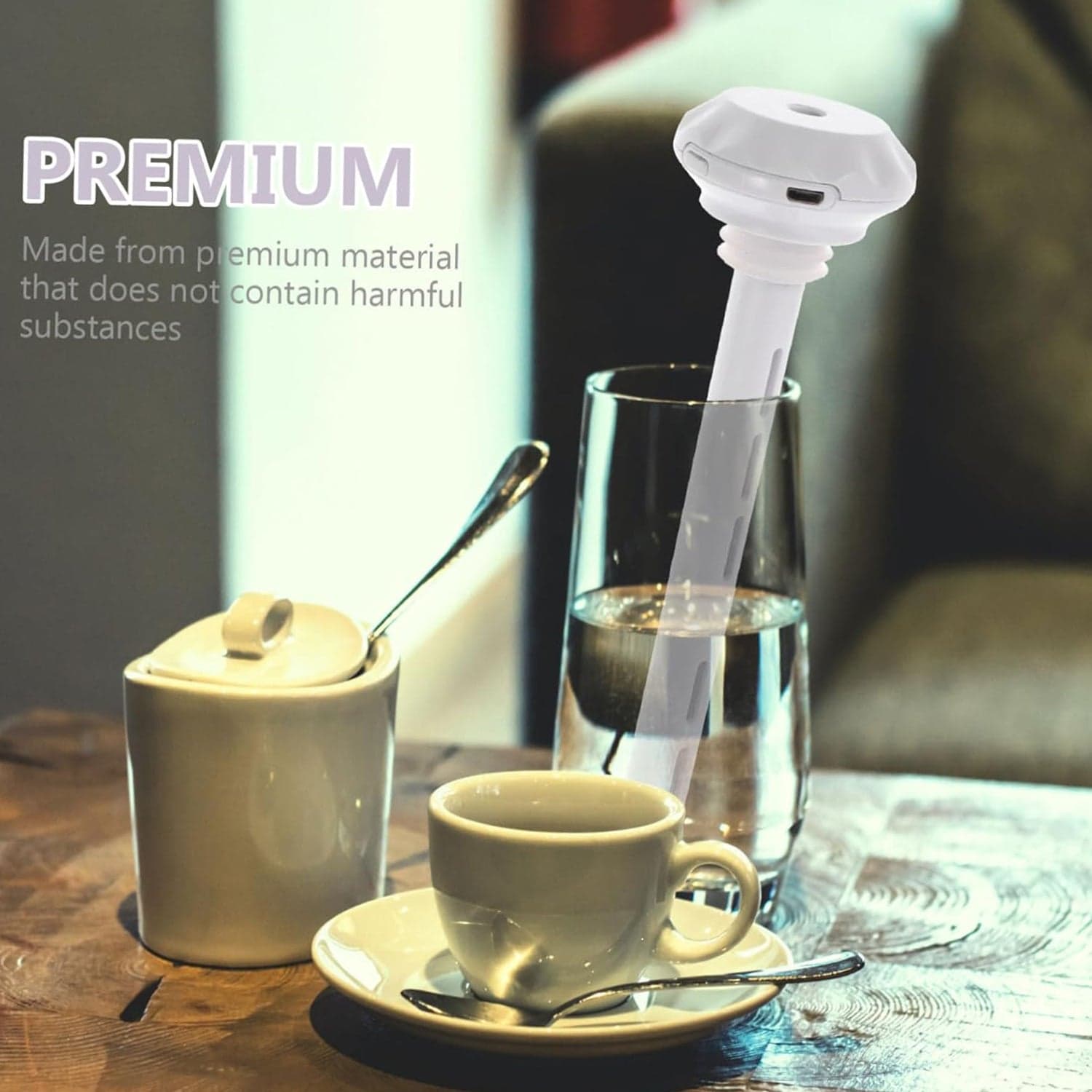 Mini Portable USB Humidifier of Quiet Cool Mist for Car, Home, Office, Travel (1 Pc) thumbnail 7