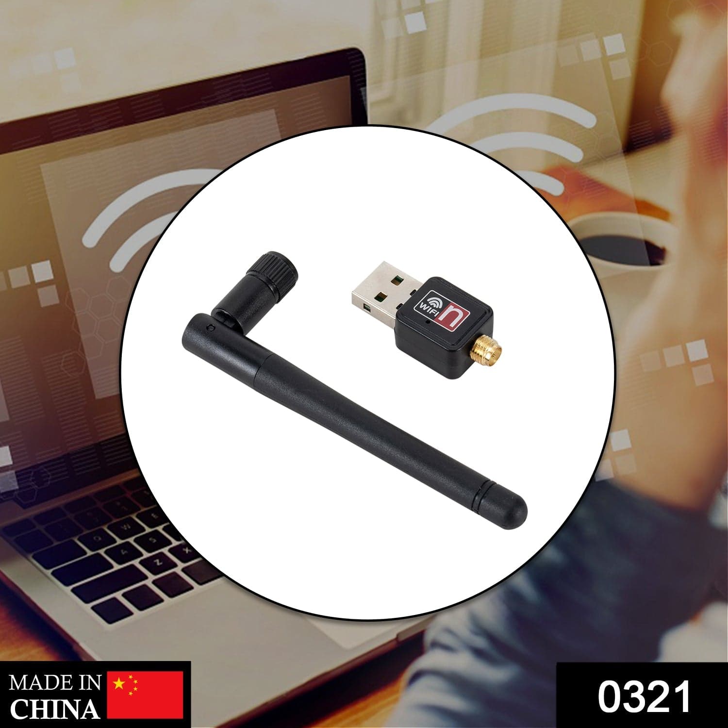 USB Wifi Receiver used in all kinds of household and official places for daily use of internet purposes by types of people etc. thumbnail 2