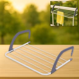 Metal Steel Folding Drying Rack For Clothes Balcony Laundry Hanger For Small Clothes Drying Hanger Metal Clothes Drying Stand