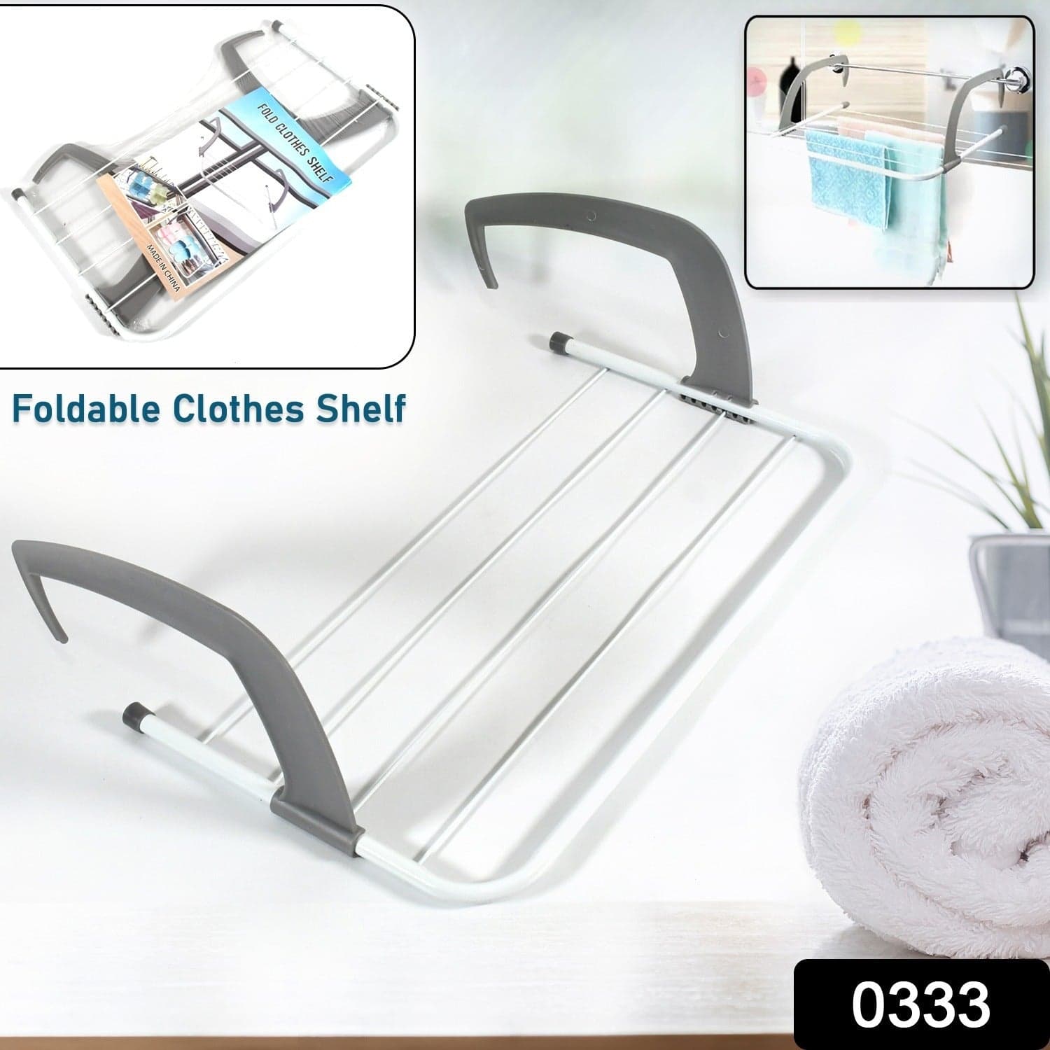 Metal Steel Folding Drying Rack For Clothes Balcony Laundry Hanger For Small Clothes Drying Hanger Metal Clothes Drying Stand thumbnail 2