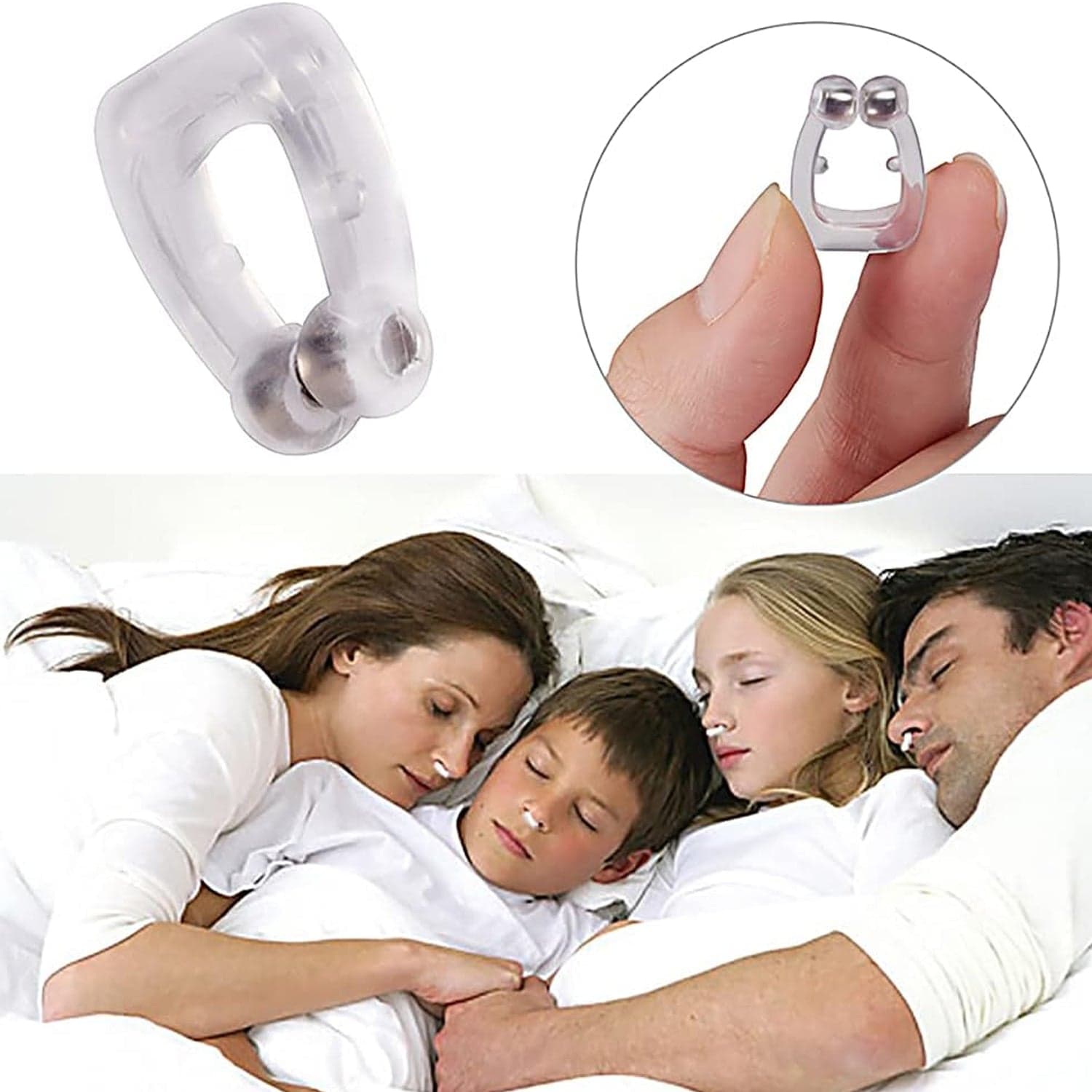 Anti-Snore Nose Clip for Heavy Snorers (Silicone, 1 Pc) thumbnail 1
