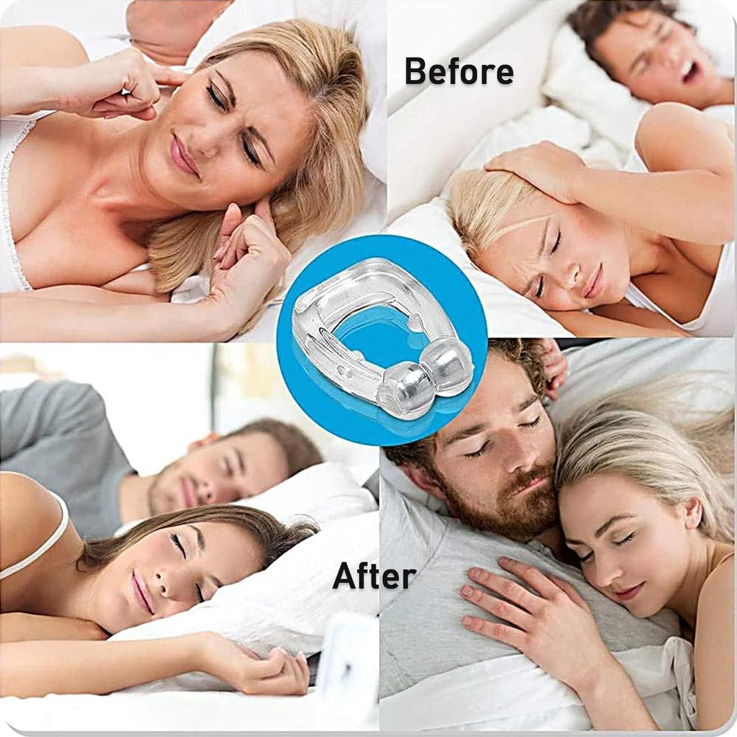 Anti-Snore Nose Clip for Heavy Snorers (Silicone, 1 Pc) thumbnail 4