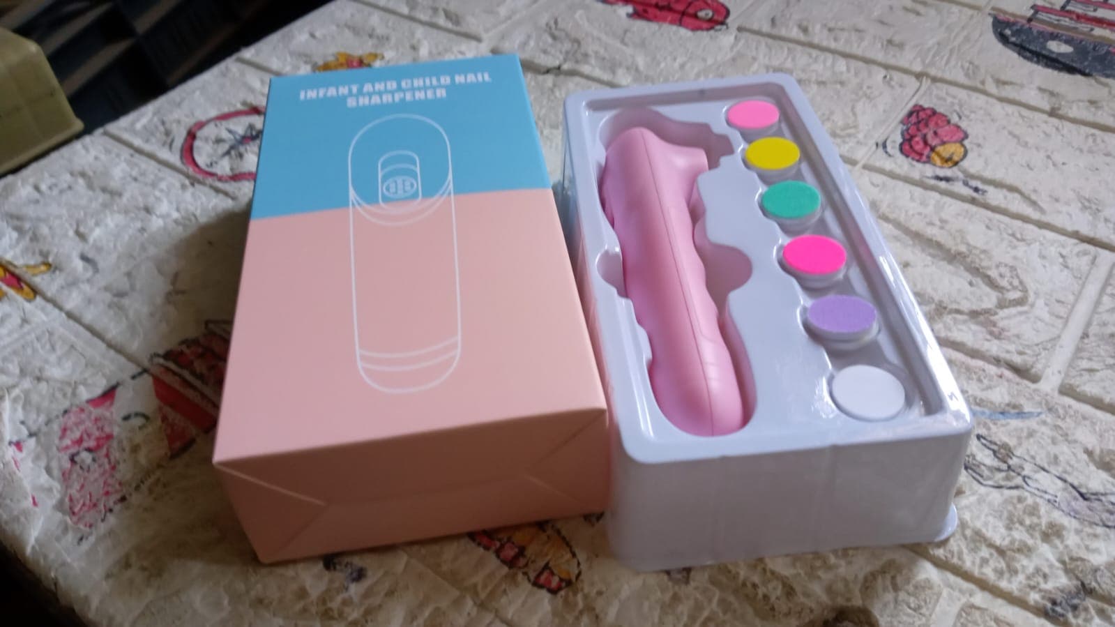 6 In1 Electric Manicure Nail Sharpener For Babies And Children Baby Nail Cutter Manicure With 6 Grinding Heads thumbnail 7