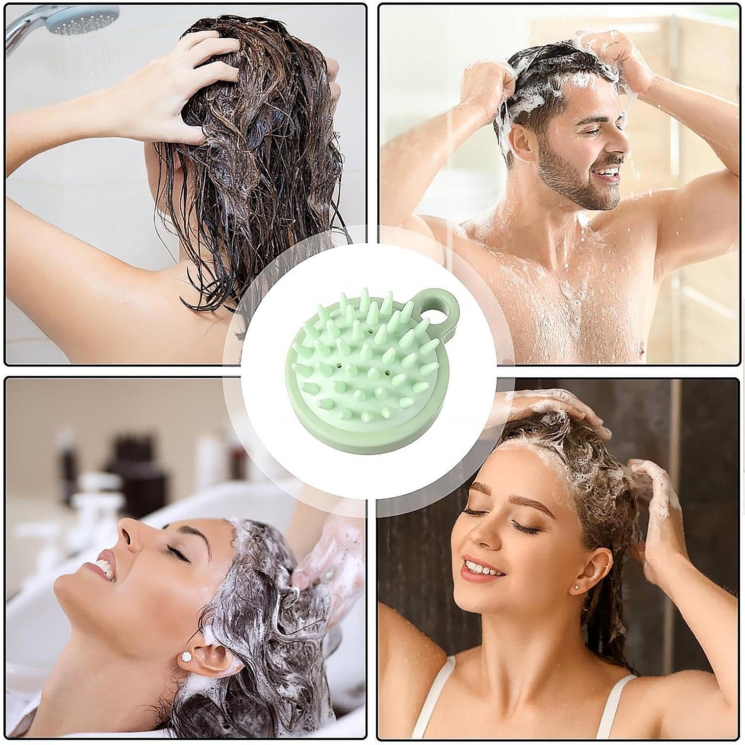 Portable Scalp Massage Comb Of Shower & Hair Brush For Relaxing Shampoo Massage thumbnail 3