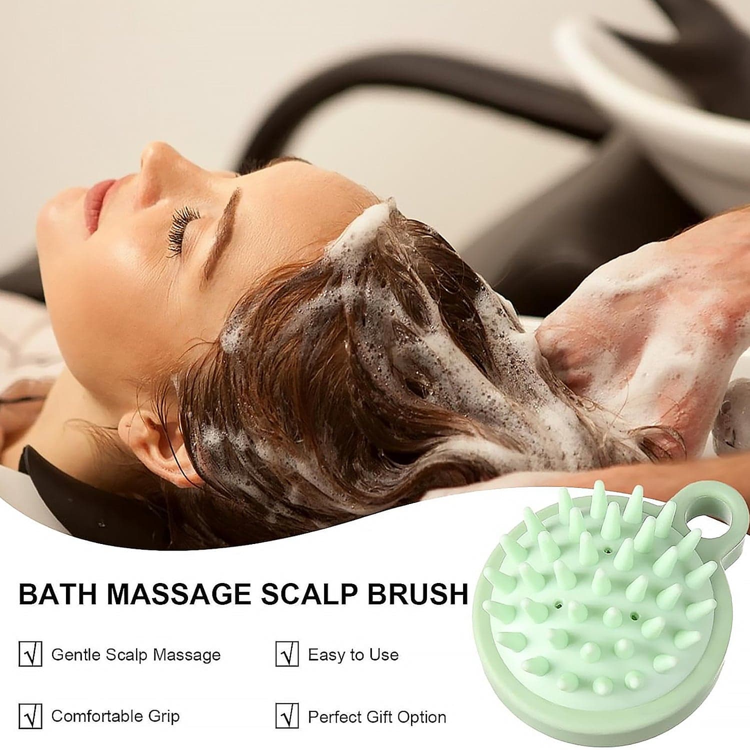 Portable Scalp Massage Comb Of Shower & Hair Brush For Relaxing Shampoo Massage thumbnail 5