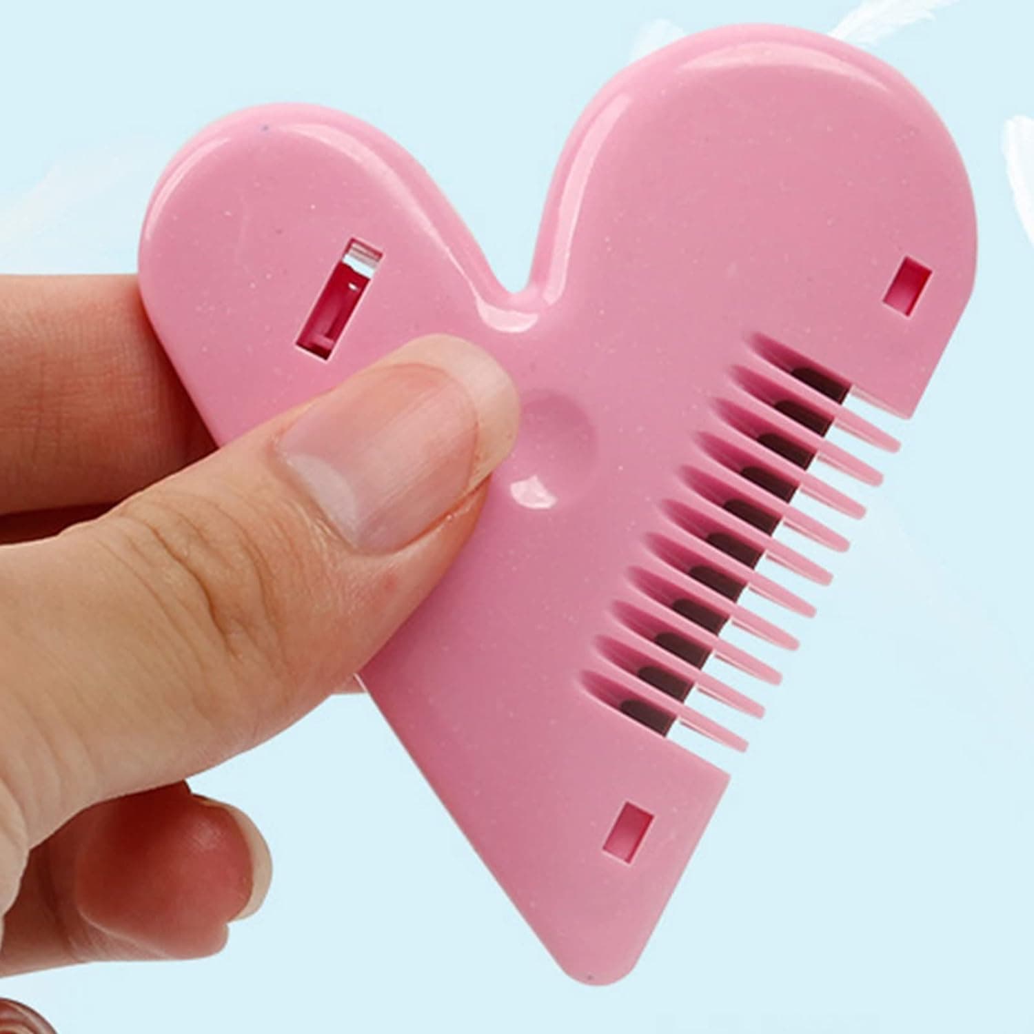 Heart Shape Baby Hair Scissors - Lightweight Stainless Steel Thinning Shears For Girls thumbnail 5