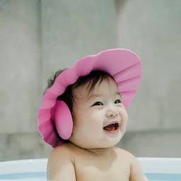 Soft Adjustable Baby Shower Cap of Splash-Proof Eye & Ear Protection for Bath Time