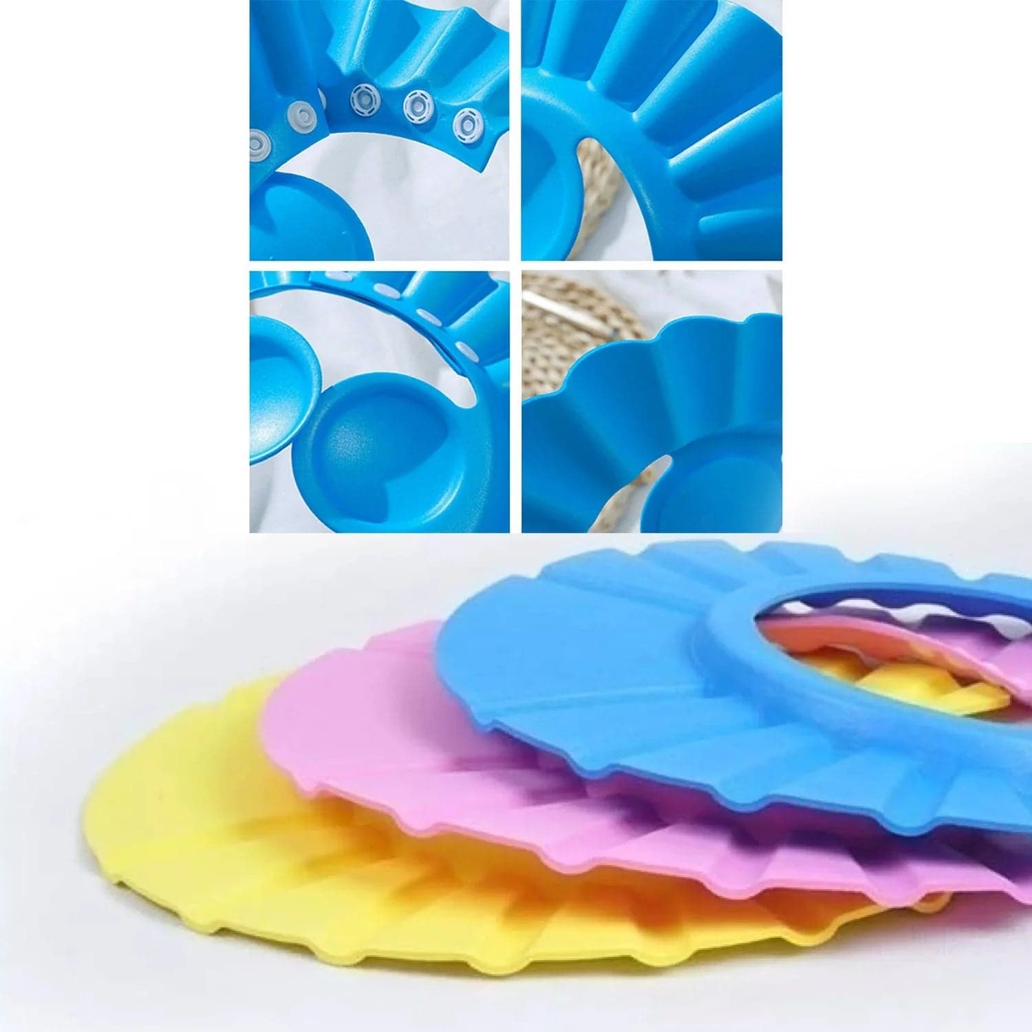Soft Adjustable Baby Shower Cap of Splash-Proof Eye & Ear Protection for Bath Time thumbnail 6