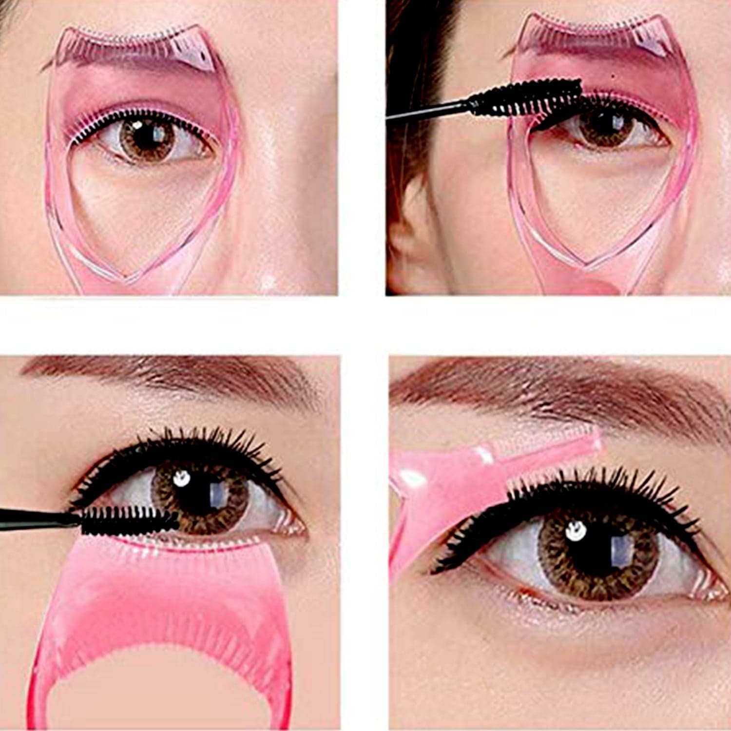 3-in-1 Plastic Eyelash Tool: Mascara Guide, Brush & Curler (1 Pc) thumbnail 5