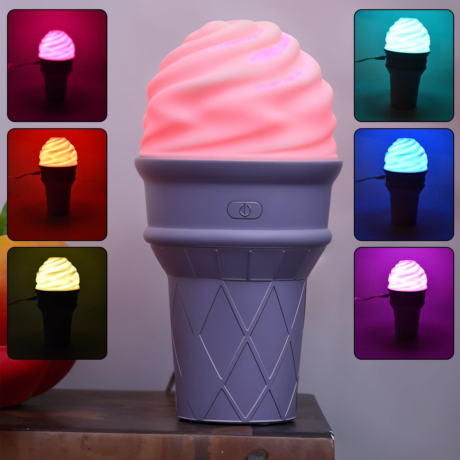 0401 Ice Cream Shape Humidifier Purple thumbnail 6