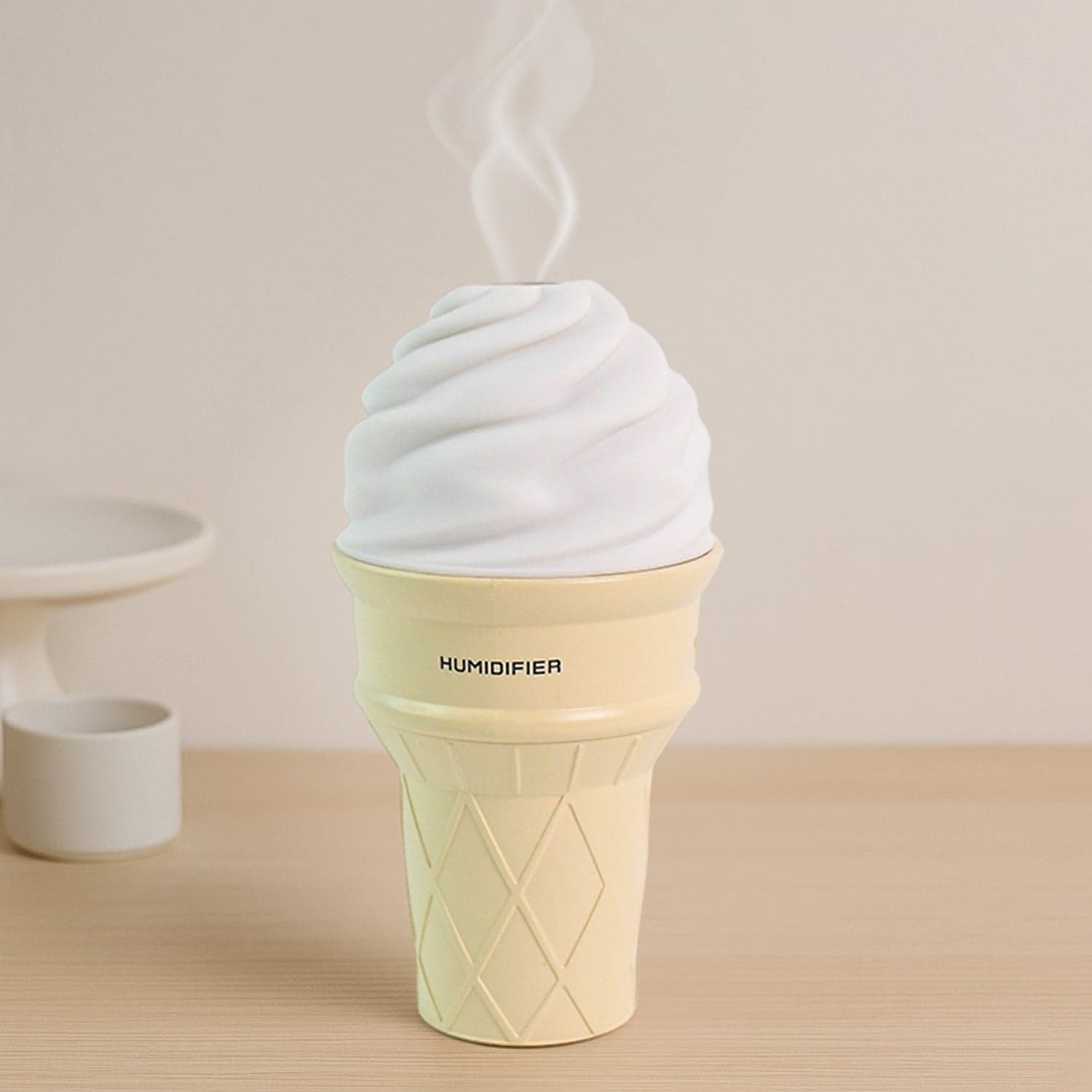 Ice Cream Shape Humidifier Beige thumbnail 6