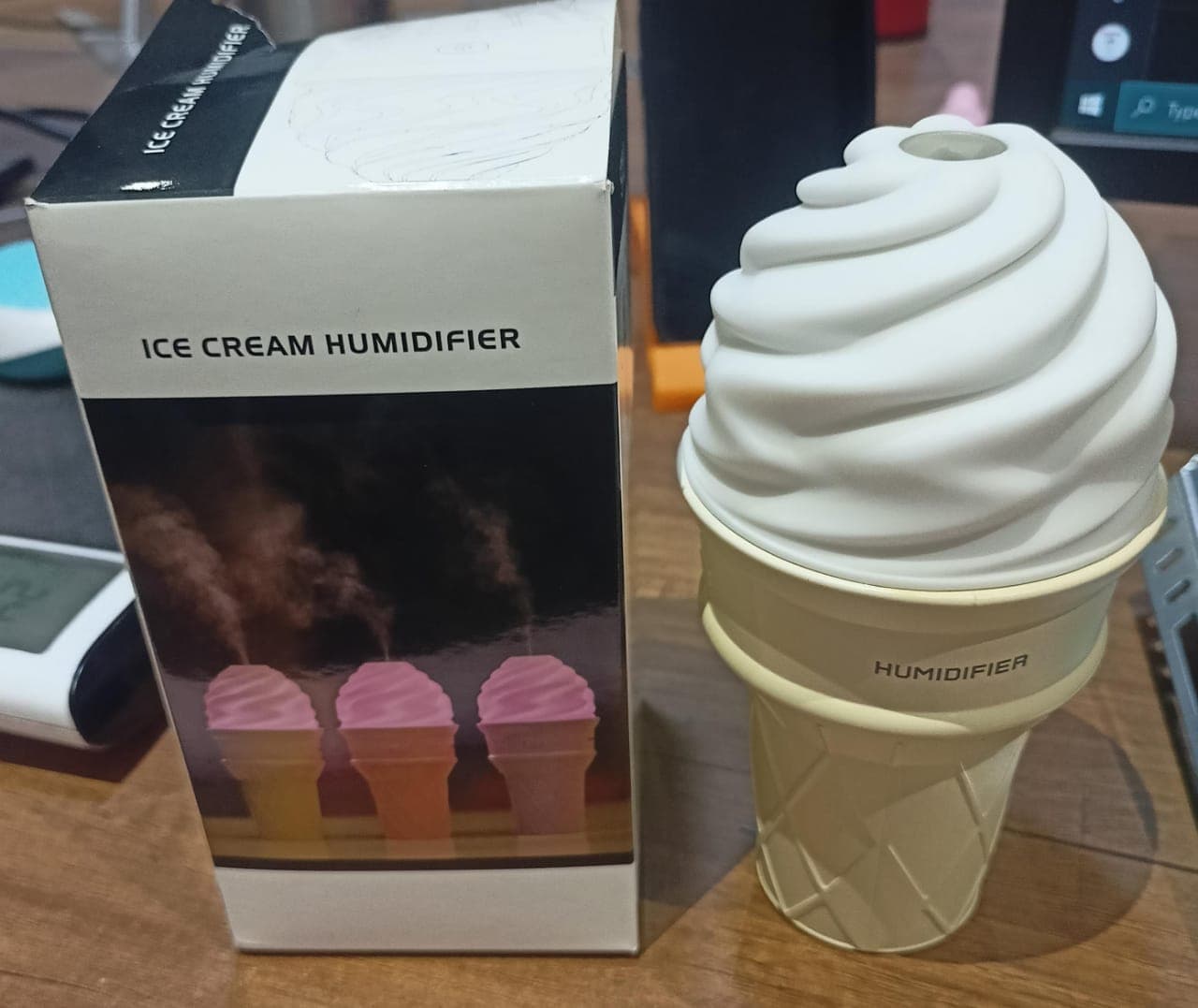 Ice Cream Shape Humidifier Beige thumbnail 7