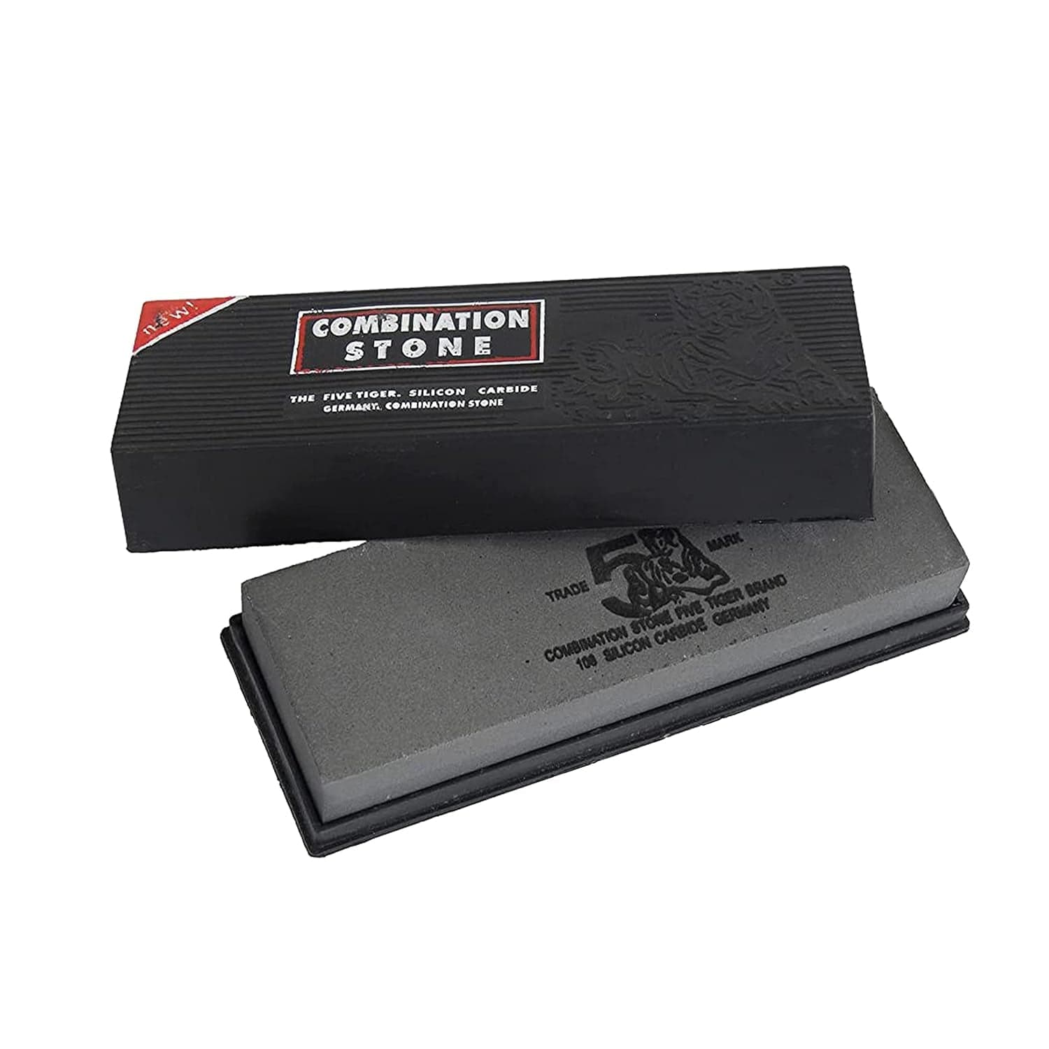 Silicon Carbide German Combination Stone, Dual Sided Stone For Knife And Tools Sharpening With Safety Case thumbnail 5