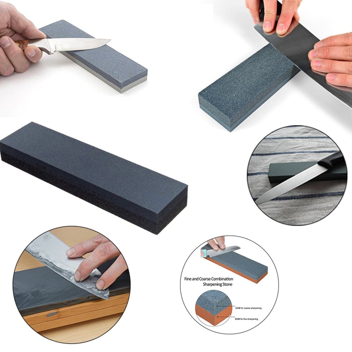 Knife Sharpening Stone, High Density Thicken Whetstone Set Robust Safe To Use For Scissors For Axe (Moq :- 9 Pc) thumbnail 5