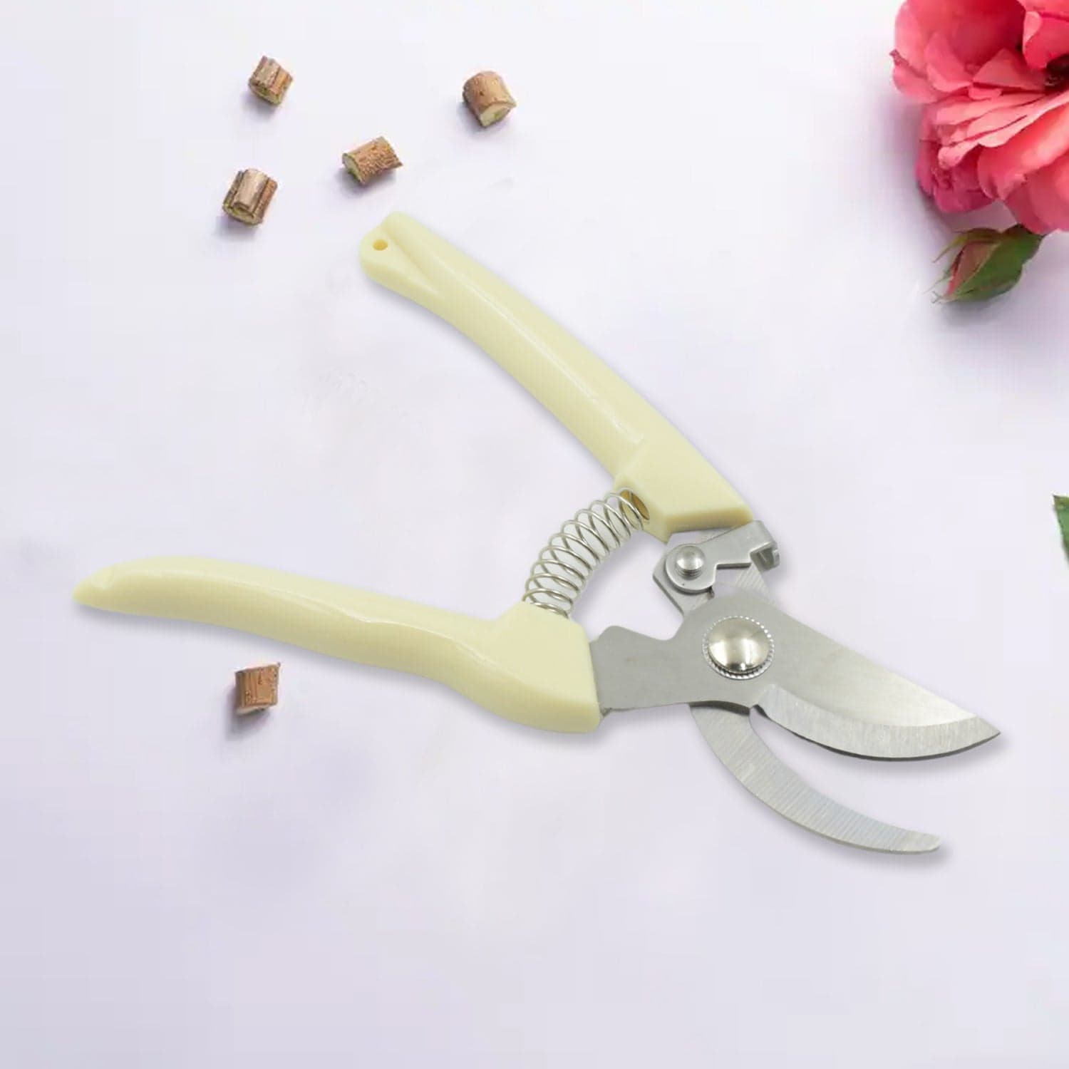 Stainless Steel Pruning Shears With Sharp Blades And Comfortable Handle - Durable Hand Pruner For Comfortable And Easy Cutting thumbnail 6