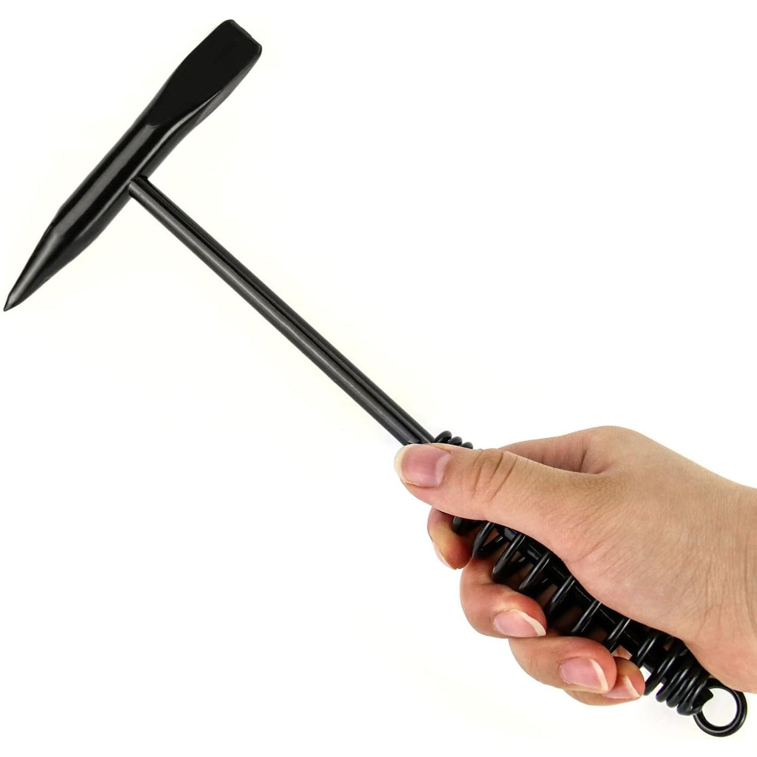 Welding Slag Removal Hammer with Coil Spring Handle | Heavy Duty Chipping Tool for Slag & Spatter Cleaning (1 Pc) thumbnail 6