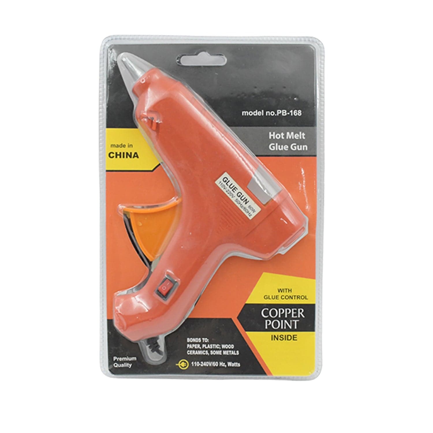 Professional 60 Watt Hot Melt Glue Gun with 5 Glue Sticks & On/Off Switch thumbnail 4